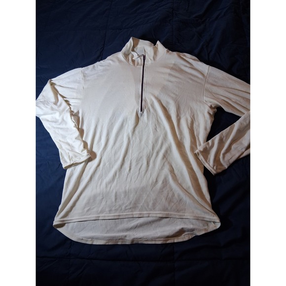 Patagonia Other - Men's Vintage 90's Patagonia USA Stretch Capilene White 1/4 Zip Base Layer Sz M